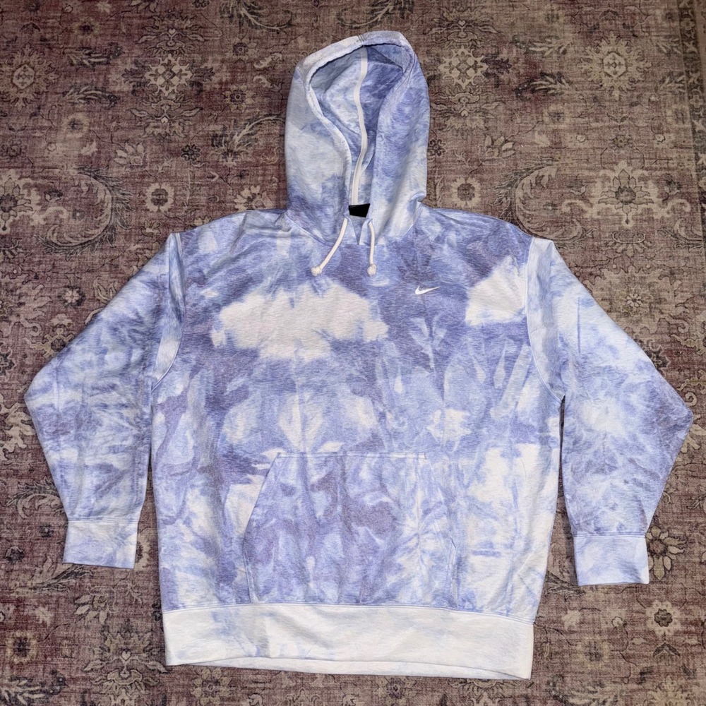 Nike Icon Clash Training Dri-FIT Tie Dye Pullover Hoodie Blue Women's Medium